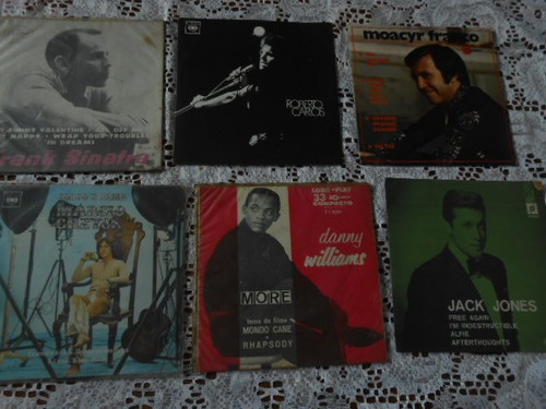 Sinatra Roberto Jack Jones Moacir Franco 6 Compactos Vinil