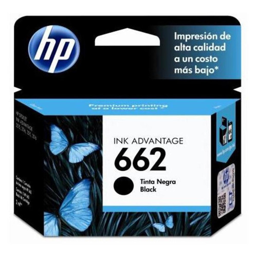 Tinta Hp 662 Cz103al Negra 2ml Original - Siscomp