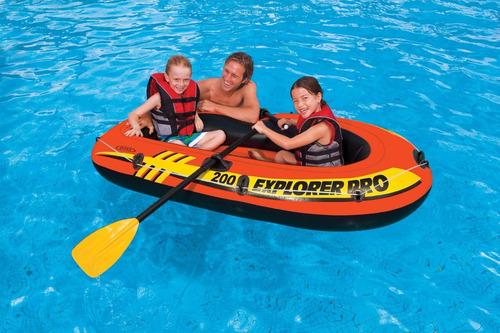 Imagen 5 de 6 de Bote Gomón Inflable Intex 58357 Explorer Pro 200 Set