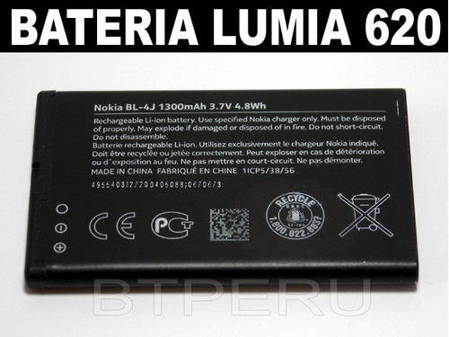 Bateria Para Nokia Lumia 620 Bl-4j Original