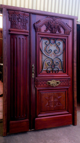 Puerta Antigua Cedro Reciclado Atelier Carpinteria