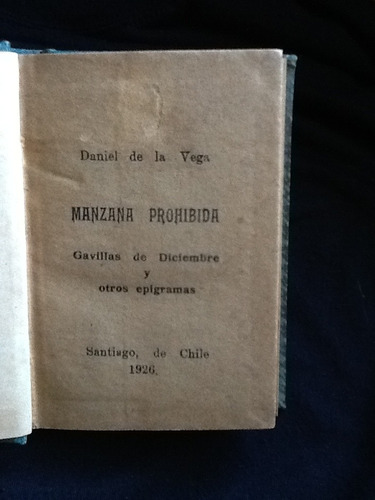Manzana Prohibida - Daniel De La Vega - 1926
