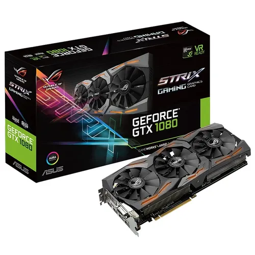 Placa Video Gtx 1080 Asus Strix Advanced Gaming 8gb Vr Ready