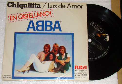 Abba Chiquitita / Luz De Amor En Castellano Simple C/tapa