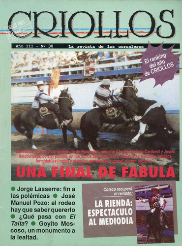 Criollos, Rodeo Chileno, La Revista De Los Corraleros, Nº 30