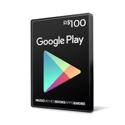 Cartão Google Play 50 Reais Brasil