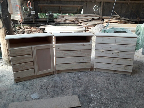 Cajoneras Cómodas En Pino Masiso