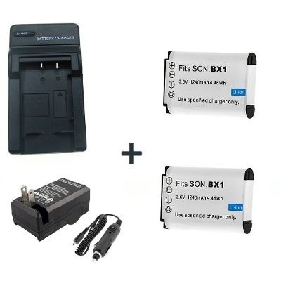 Kit 2 Baterias Np-bx1 + Carregador Npbx1 Sony Frx1 Rx100