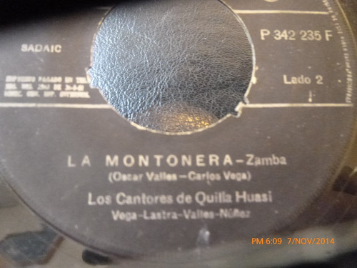 Vinilo Single De Los Cantores De Quilla Huasi Angelica( I124