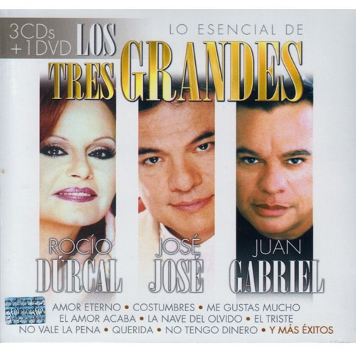 Rocio Durcal Jose Jose Juan Gabriel 3 Cd + 1 Dvd