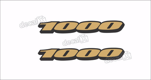 Emblema Adesivo Carenagem Suzuki Gsxr 1000 Dourado Par