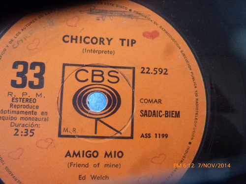 Vinilo Single Chicory Tip    -- Ay Caramba Cristina ( I119