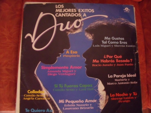 Lp Los Mejores Exitos Cantados A Duo,