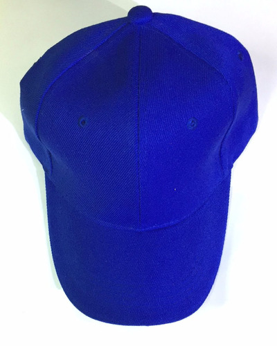 Gorra Unicolor Ajustable Curva Le Sak-  Azul