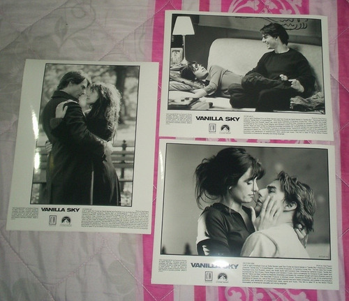 Penelope Cruz Y Tom Cruise Lote De 3 Fotos Originales!