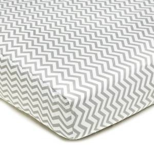 Hoja De American Baby Companypercale Equipada Cuna, Zigzag G