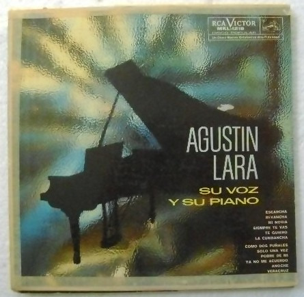 Agustin Lara / Su Voz Y Su Piano 1 Disco  Lp Vinilo
