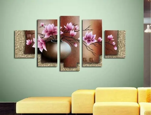 comprar Cuadros  Modernos Tripticos Polipticos Texturados Florales