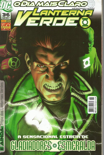 Dimensao Dc Lanterna Verde N° 36 - 76 Páginas Em Português - Editora Panini - Formato 17 X 26 - Capa Mole - 2011 - Bonellihq Cx03b Abr24