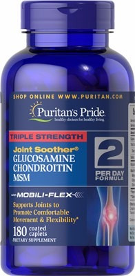 Glucosamine Chondroitin Msm 180 Cápsulas Importada Usa