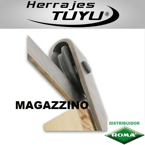 Imagen 5 de 7 de Kit Puerta Colgante Magazzino 3 M Roma Granero Establo Negro