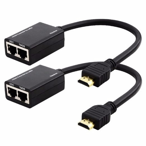 Extender Hdmi 3d 1080p Hasta 30 Mtrs Extensor De Video Red