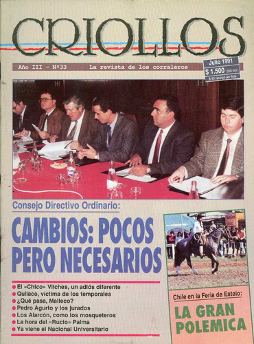 Criollos, Rodeo Chileno, La Revista De Los Corraleros, Nº 33