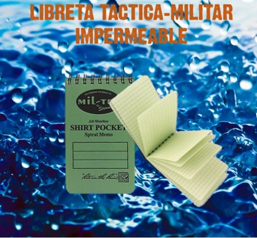 Libreta Tactica/militar Mil-tec Impermeable Extreme Weather