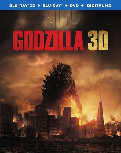 Blu-ray Godzilla (2014) 3d +2d + Dvd