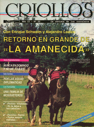 Criollos, Rodeo Chileno, La Revista De Los Corraleros, Nº 22