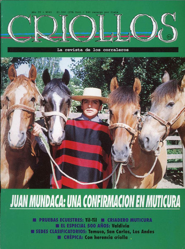 Criollos, Rodeo Chileno, La Revista De Los Corraleros, Nº 40