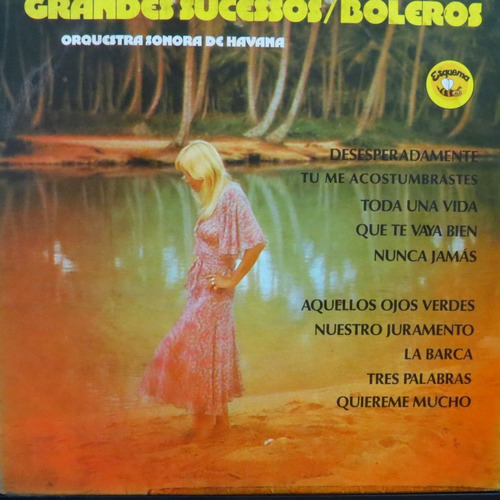 Lp -  Grandes  Sucessos Boleros - Orquestra Sono  Vinil Raro