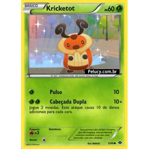 Kricketot - Pokémon Planta Comum - 3/99 - Pokemon Card Game