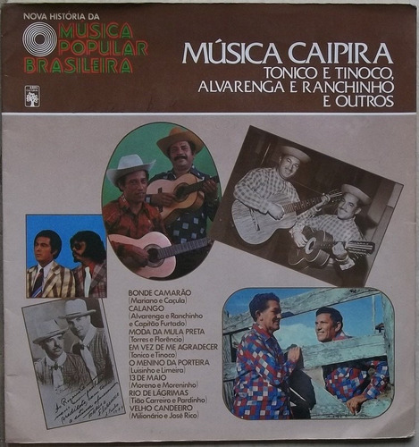 Lp Nova Historia Da Musica Popular Brasilei (musica Caipira)