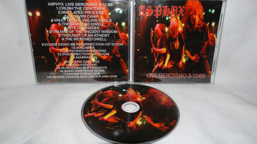 Asphyx / Evoker - Live Geronimo 3/12/89 (split Cd Factory Bo