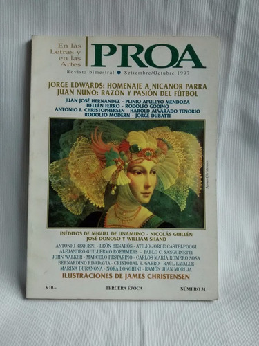 Imagen 1 de 4 de Proa Letras Y Artes Nicanor Parra Sept/ Octubre 1997 N° 31