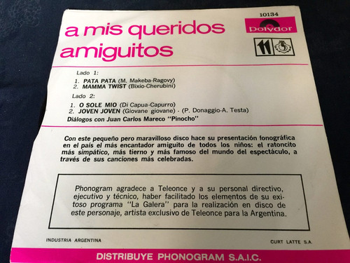 Vinilos X3 Topo Gigio/ Flia Telerin/las Ardillas Exc.estado (Usado)