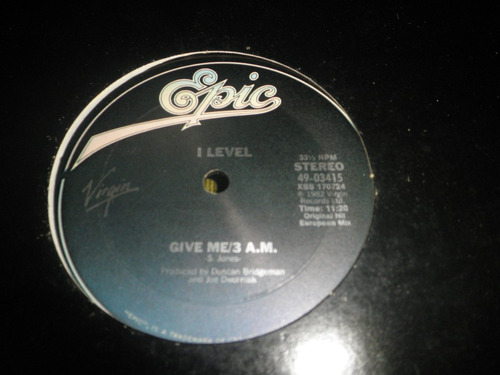 Disco Remixes Vinilo 12'' Importado I Level - Give Me (1982)