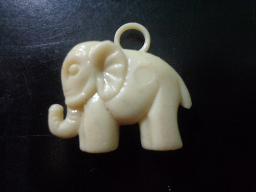 Antiguo Dije Elefante De La Suerte