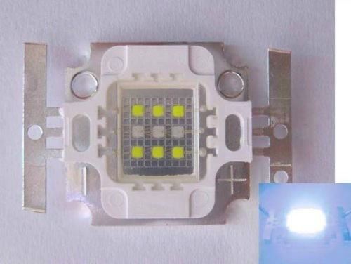 2 Led Hibrido 10w Acuario Royal Blue Y Blanco De 10000k -$10
