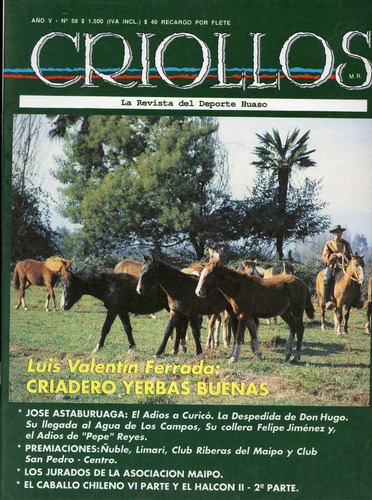 Criollos, Rodeo Chileno, La Revista De Los Corraleros, 58