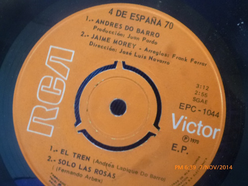 Vinilo Ep De 4 De España -- El Tren( S66