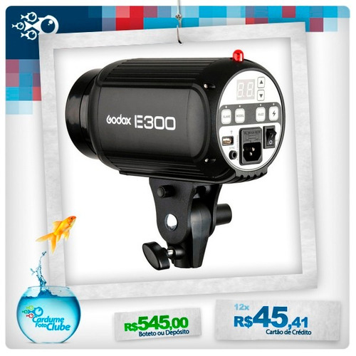 Flash Tocha Godox E300 Com 9 Níveis De Potên