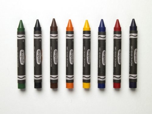 Crayola Grandes Dry Erase Crayons, 8 Count (98-5200)