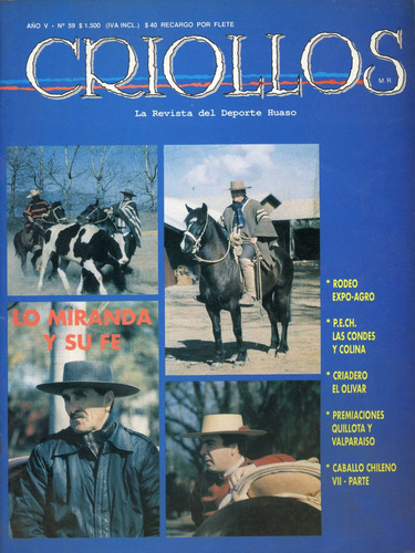 Criollos, Rodeo Chileno, La Revista De Los Corraleros, 59