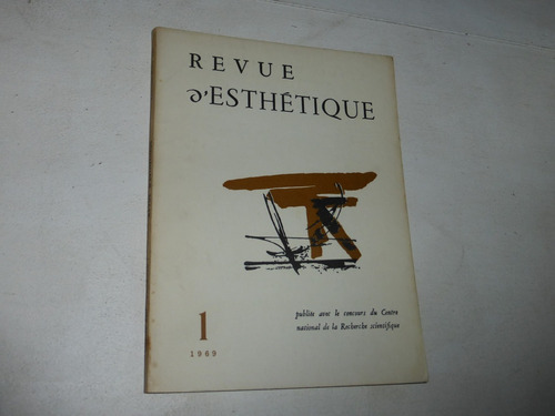 Revista Estetica Revue D'esthetique Tome Xxii N°i 1969