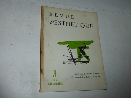Revista Estetica Revue D'esthetique Tome Xxii N°iii 1969
