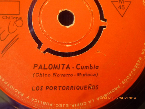 Vinilo Single De Ñlos Portorriqueños -- Aguita Santa ( S109