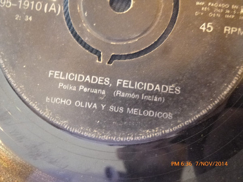 Vinilo Single De Lucho Oliva --ilusion Perdida( S82