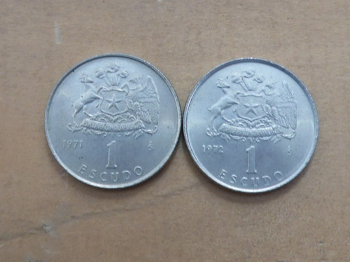 Moneda Chilena De Un Escudo Años 1971 - 1972